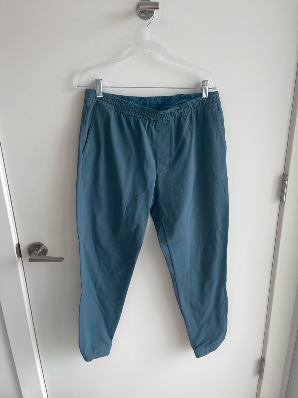 Outdoor Voices Men's Teal Elastic Waist Jogger Pants